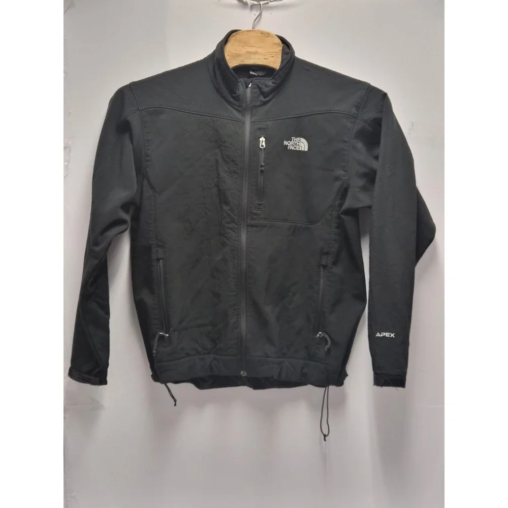 The North Face Apex Bionic Softshell Black Jacket Size Large 23in Chest Men